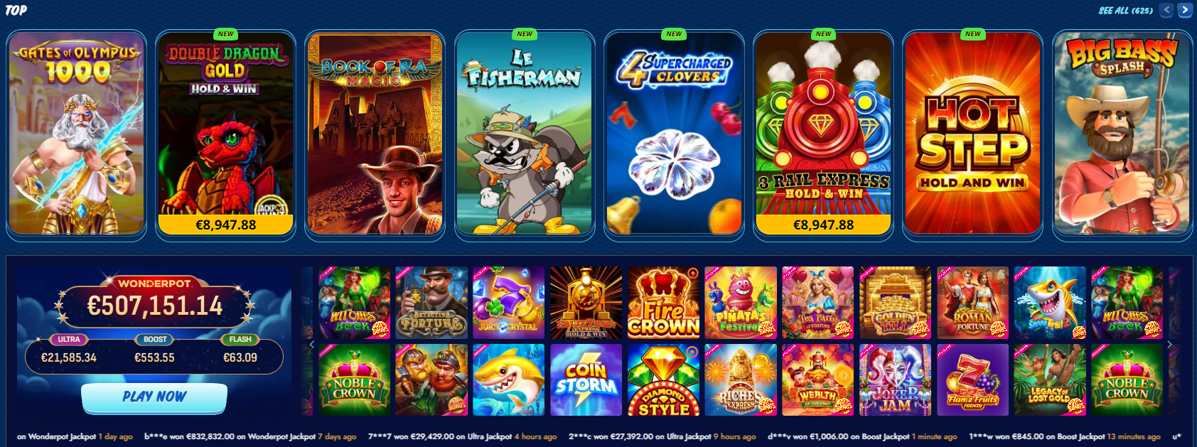 Populaire Slots Sgcasino